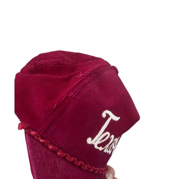 VTG Texas A&M University Aggies Snapback Hat Cap Maroon Moja Corduroy Rope - Picture 8 of 8
